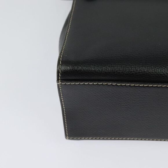 Loewe Anagram Black Leather Handbag (Pre-Owned) - Picture 8 of 16